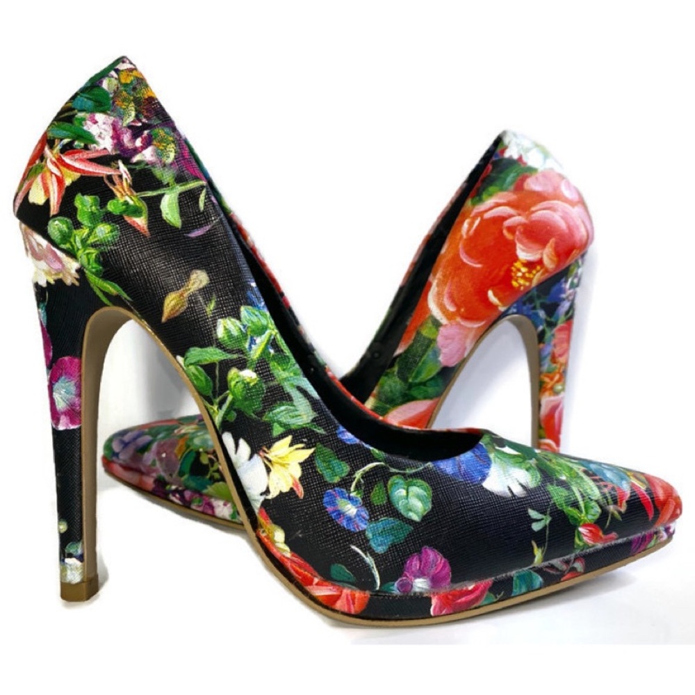 Floral Stiletto Heels